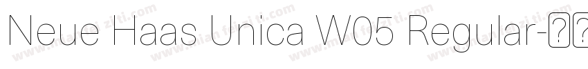 Neue Haas Unica W05 Regular字体转换